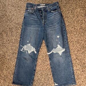 Levi’s Distressed Blue Jeans